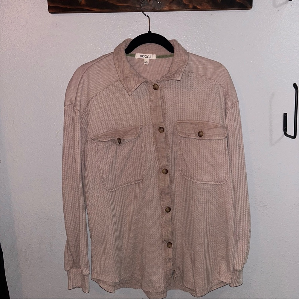 Briggs New York Light Pink Textured Shirt